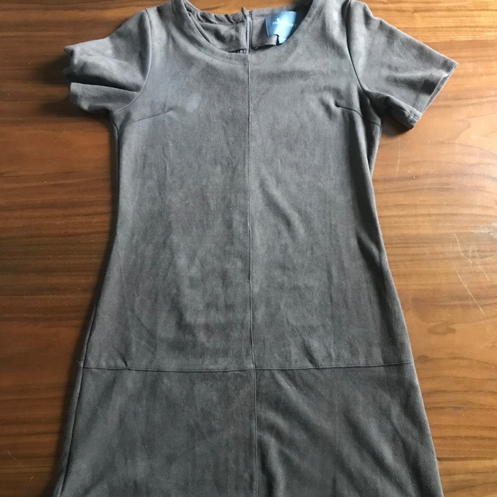 Paper Crane Brown Suede Dress